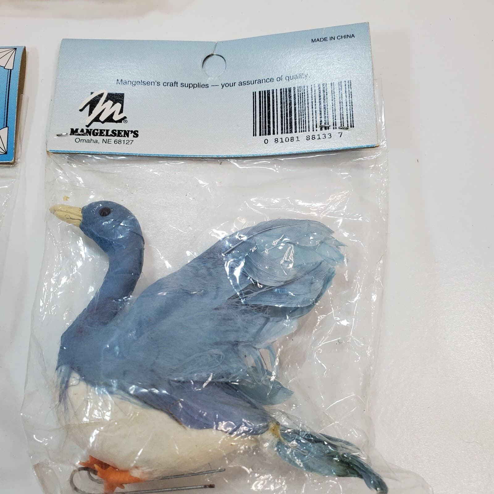 5 pks Vtg Mangelsen's 4" Goose Designer Accessories 881-33 Peach Blue Crafts - Thumbnail 5