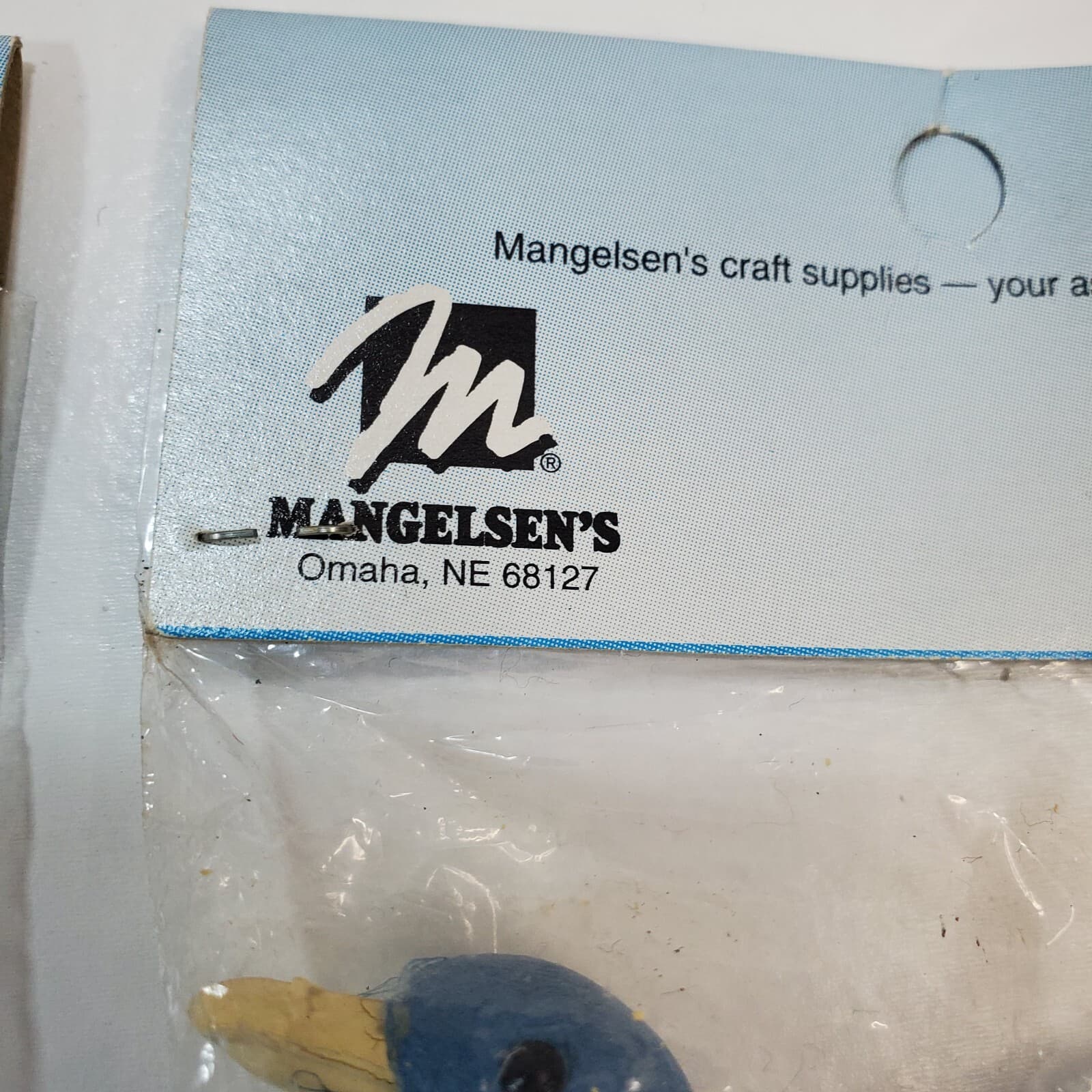 5 pks Vtg Mangelsen's 4" Goose Designer Accessories 881-33 Peach Blue Crafts - Thumbnail 6