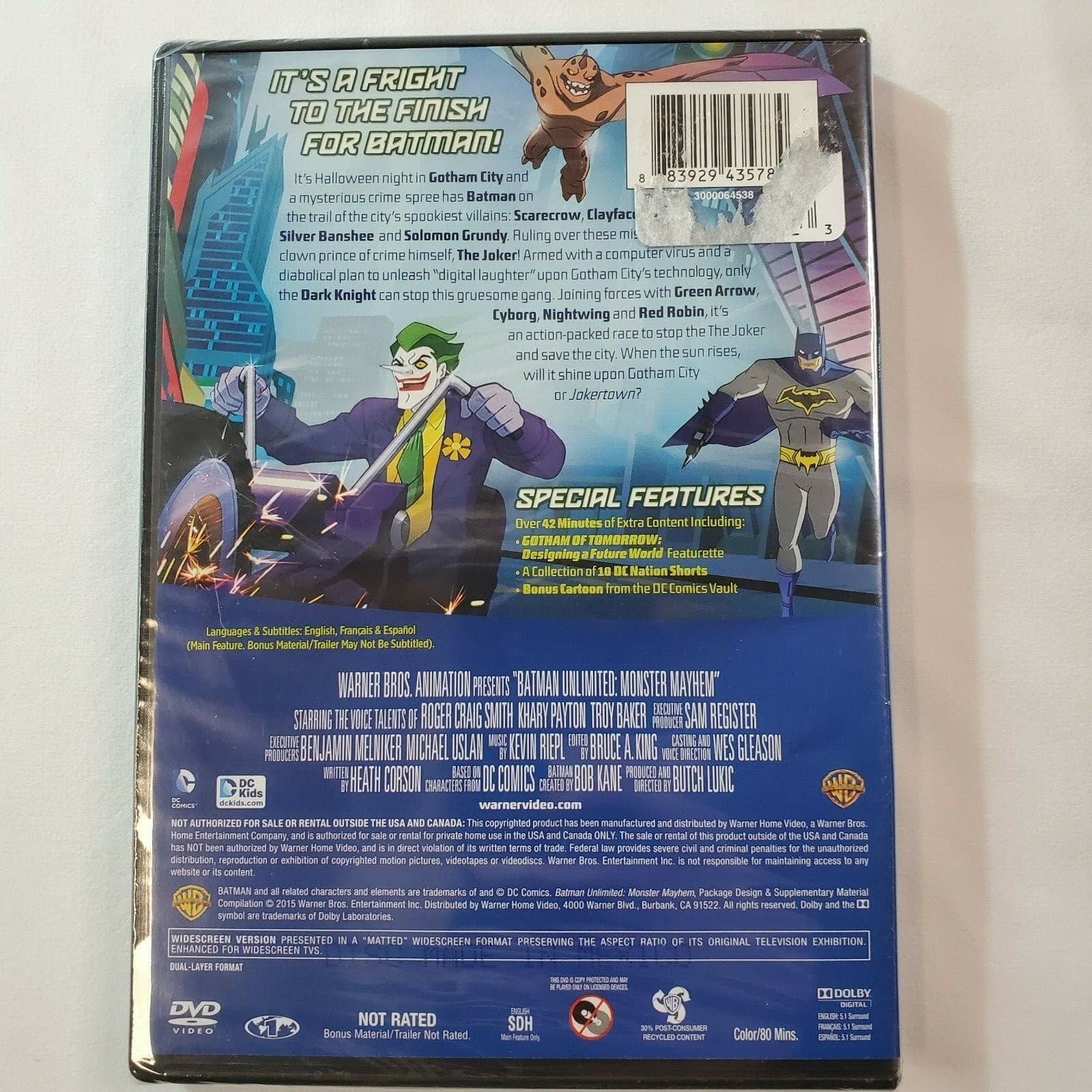 Batman Unlimited: Monster Mayhem (DVD, 2015) BRAND NEW Sealed - Thumbnail 2