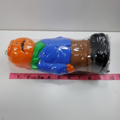 General Foam Plastics Halloween Pimpkin Head Light Topper Blow Molds 9.5" New - Thumbnail 5
