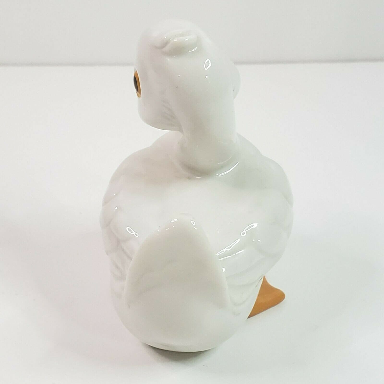 Homco #1414 White Ceramic Duck Duckling Figurine Porcelain Replacement piece - Thumbnail 3