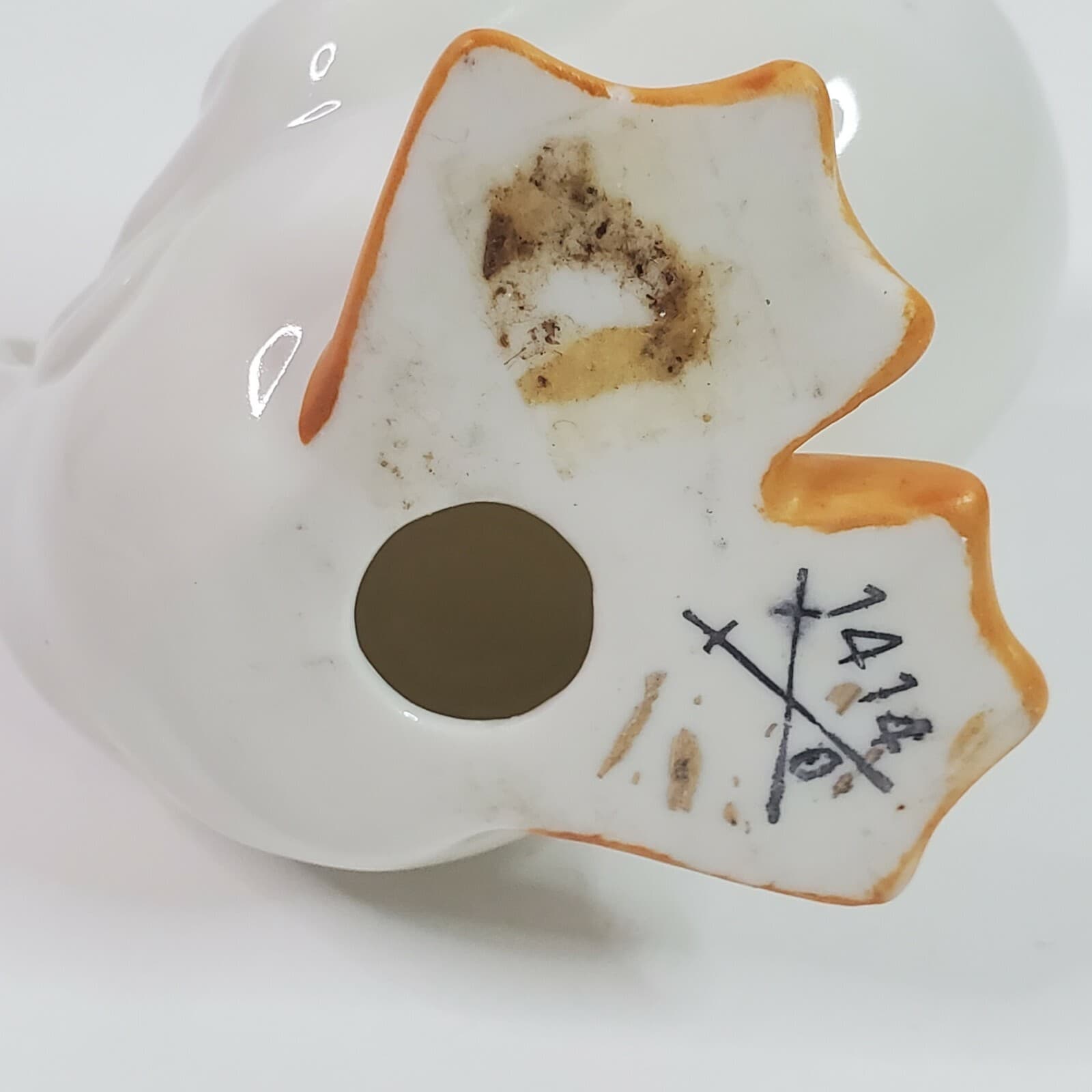 Homco #1414 White Ceramic Duck Duckling Figurine Porcelain Replacement piece - Thumbnail 5