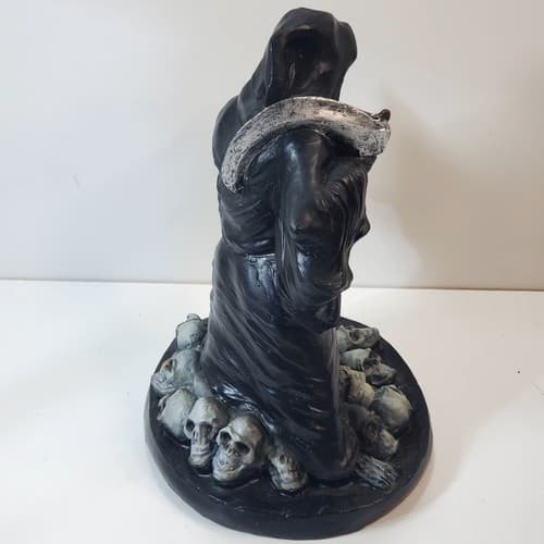 Vtg 1996 The Paper Magic Group Blow Mold Grim Reaper Skulls Halloween Decor 9 in - Thumbnail 5
