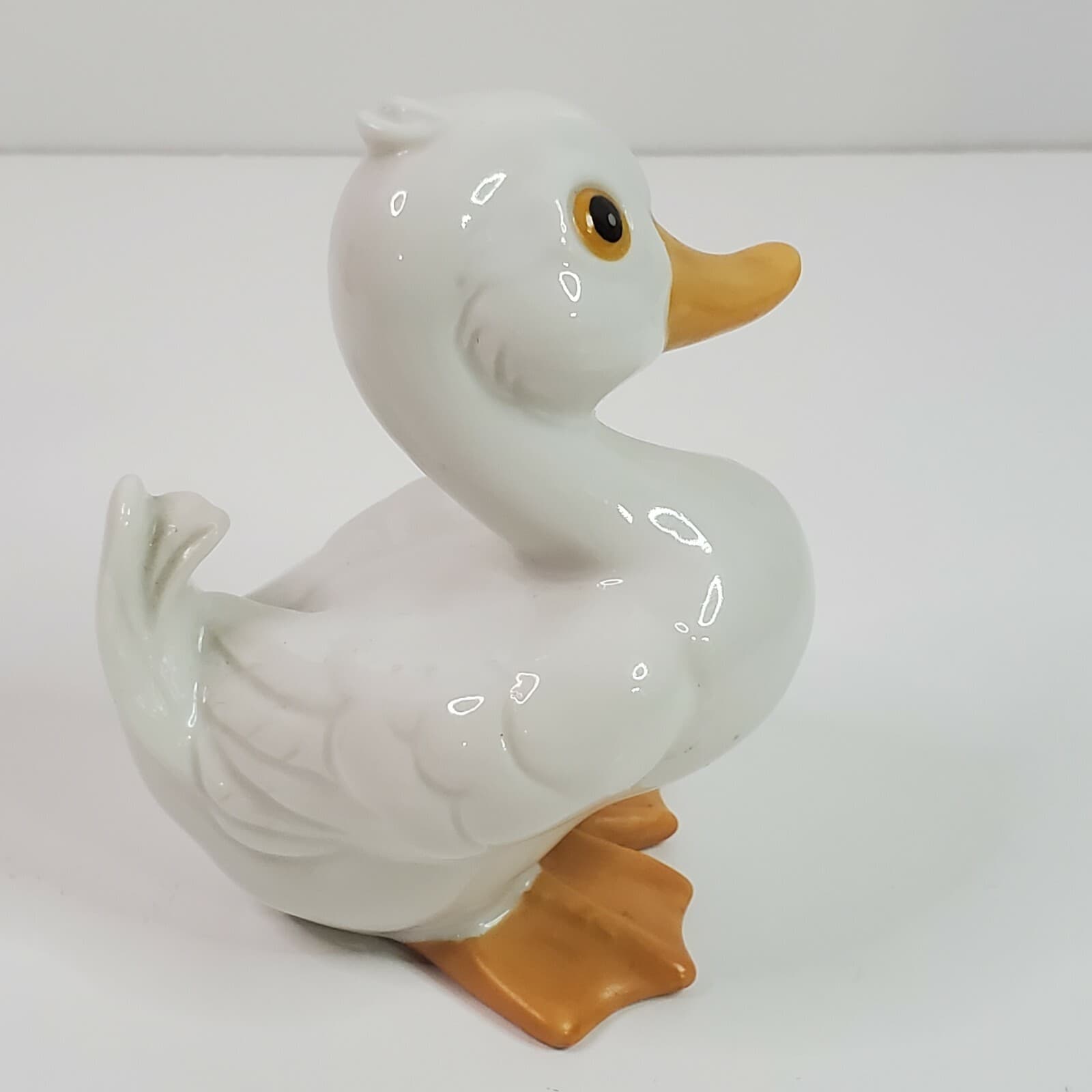 Homco #1414 White Ceramic Duck Duckling Figurine Porcelain Replacement piece - Thumbnail 4
