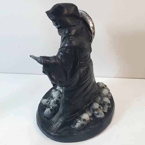 Vtg 1996 The Paper Magic Group Blow Mold Grim Reaper Skulls Halloween Decor 9 in - Thumbnail 4
