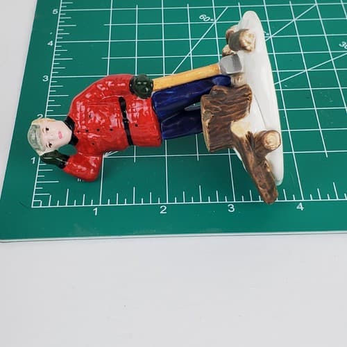 Vintage Dept Department 56 Snow Village Woodsman and Boy Figurines #51306 - Thumbnail 8