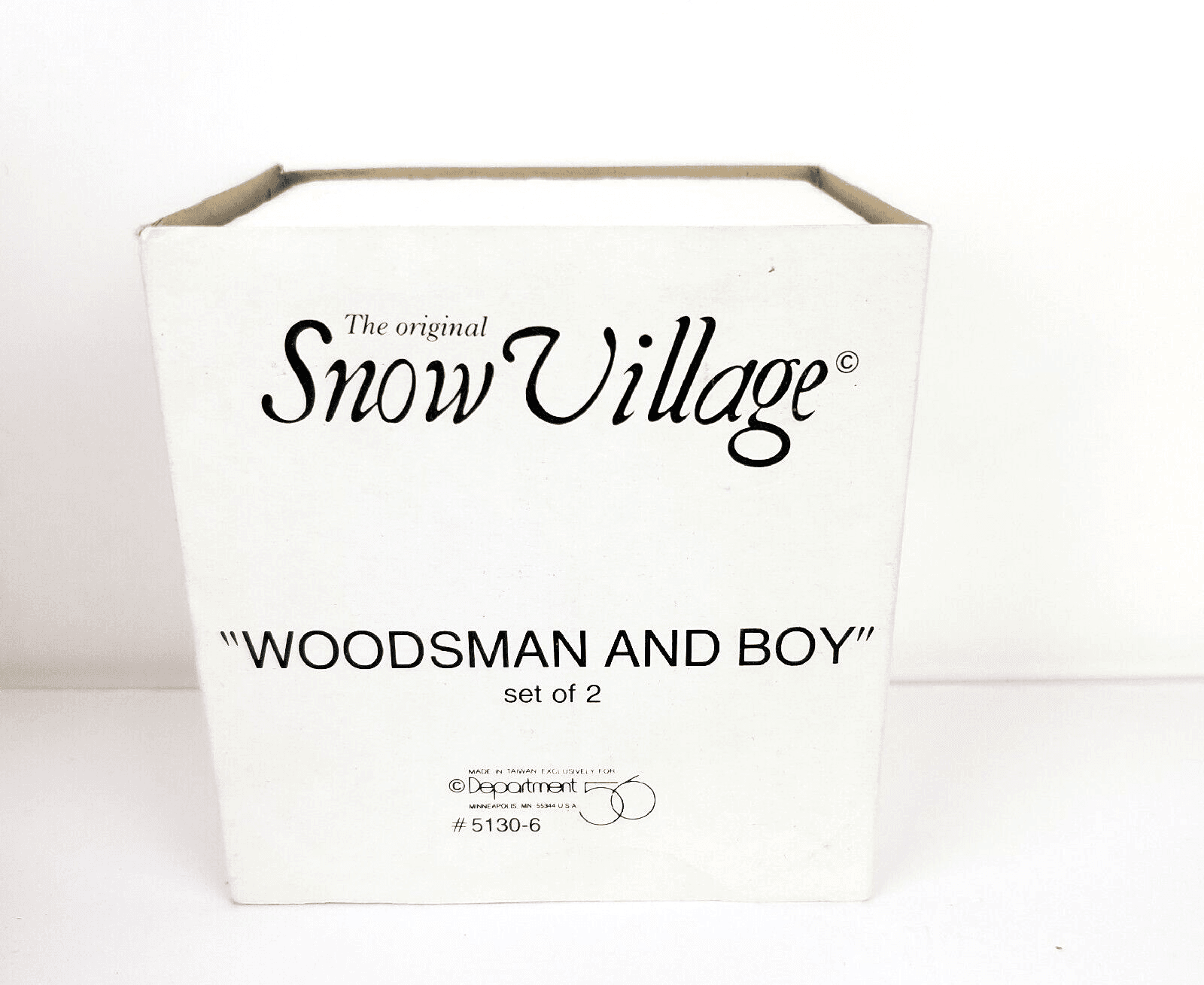 Vintage Dept Department 56 Snow Village Woodsman and Boy Figurines #51306 - Thumbnail 10