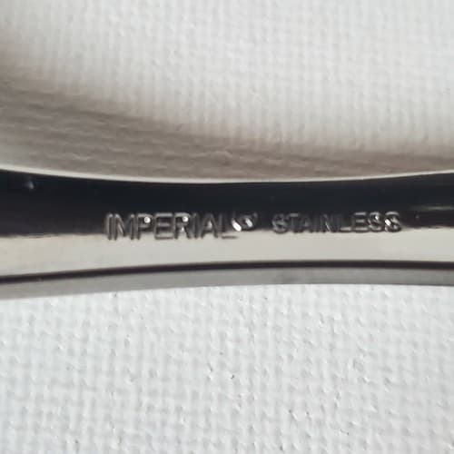Imperial CHALMETTE Stainless Korea Serving Pie Spatula 9 1/4" Flatware Floral - Thumbnail 5
