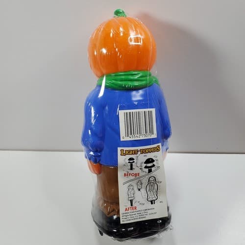 General Foam Plastics Halloween Pimpkin Head Light Topper Blow Molds 9.5" New - Thumbnail 2