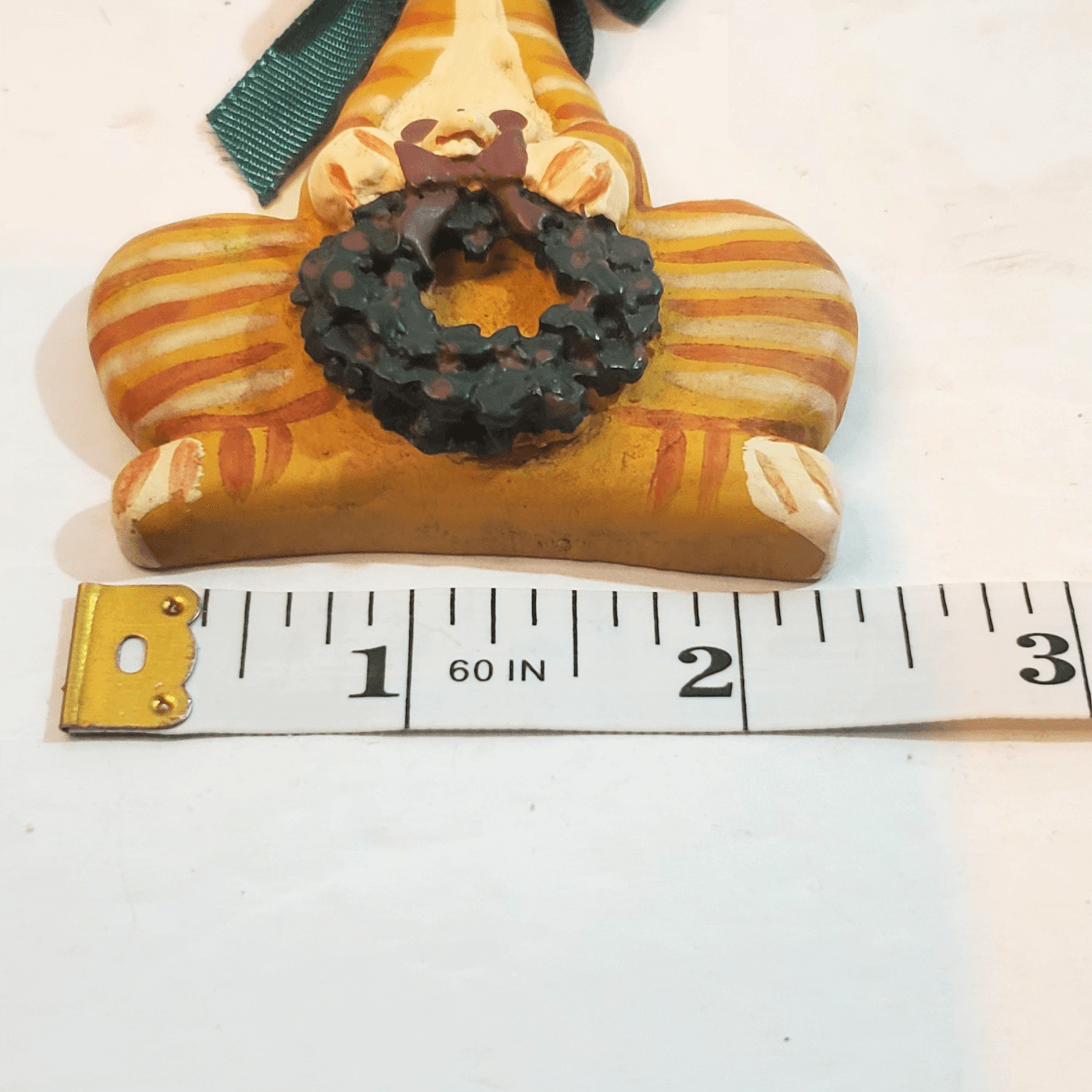 Kurt S. Adler Kandy's Folk Art Orange Tabby Kitty Cat with Mouse Ornament 4.75" - Thumbnail 6