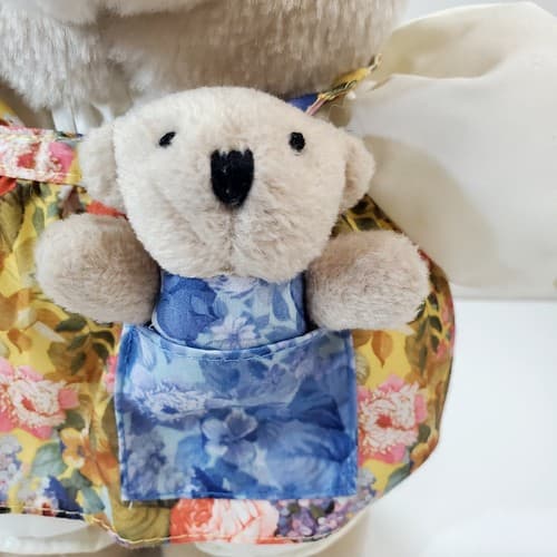 Vintage Hallmark Chrysantha Mom & Sweet Pea Teddy Bear Plush Stuffed Animal - Thumbnail 2