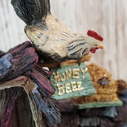 Boyds Bears Danbury Mint Farmers Market Collector Apple Shaped Clock Retired - Thumbnail 5
