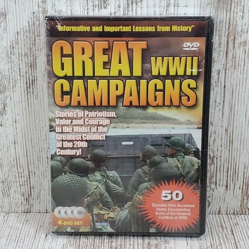 Great WWII Campaigns (DVD, 2007, 4-Disc Set) New Sealed