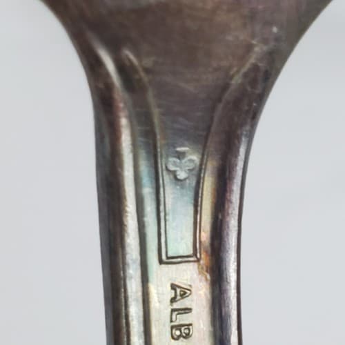 Set of 2 Vtg Albert Pick Co. Inc. Silver Plated Child's Spoon Engraved KOSHER - Thumbnail 10