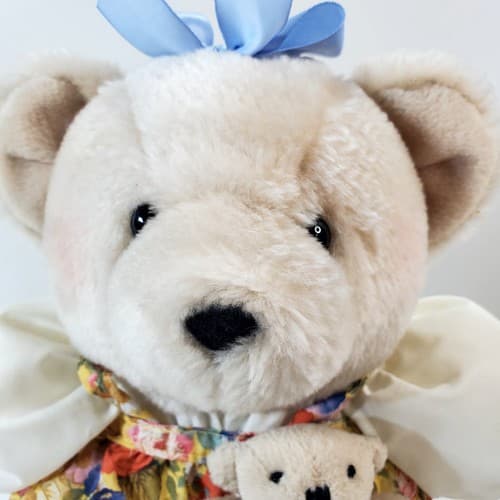 Vintage Hallmark Chrysantha Mom & Sweet Pea Teddy Bear Plush Stuffed Animal - Thumbnail 3