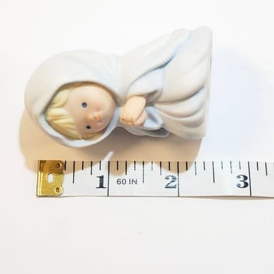 Vtg 1986 Avon Heavenly Blessings Nativity Set Of 3 Ceramic Figures Mary Jesus Jo - Thumbnail 8