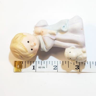 Vtg 1986 Avon Heavenly Blessings Nativity Set Of 3 Ceramic Figures Mary Jesus Jo - Thumbnail 9