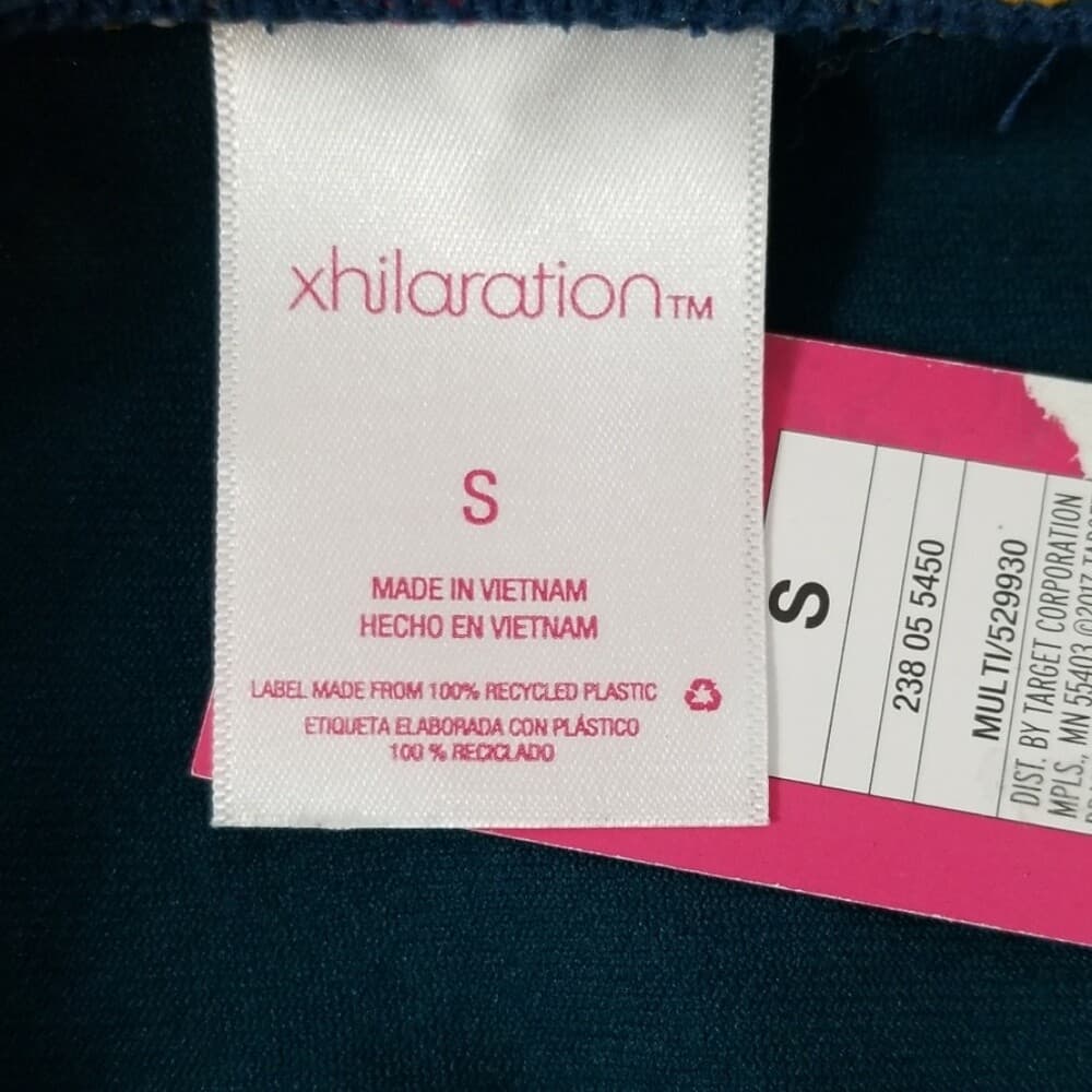 Xhilaration 2 piece Floral Swimsuit Bikini Criss Cross Back Straps Size Small - Thumbnail 6