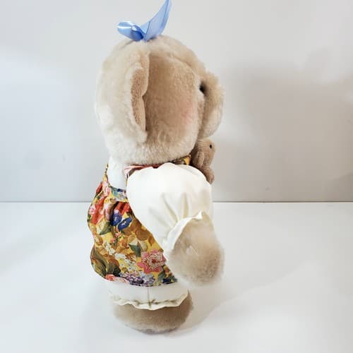Vintage Hallmark Chrysantha Mom & Sweet Pea Teddy Bear Plush Stuffed Animal - Thumbnail 5