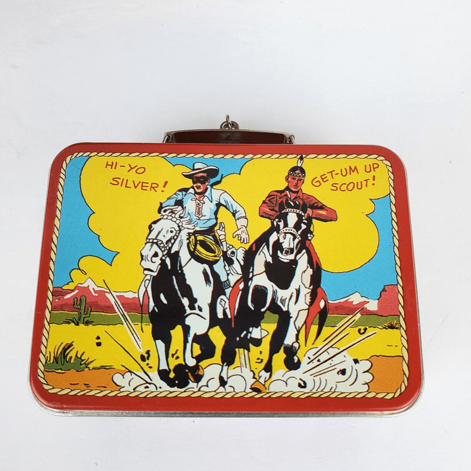 Hallmark The Lone Ranger Lunchbox Metal Keepsake Ornament in Original box 1997 - Thumbnail 2