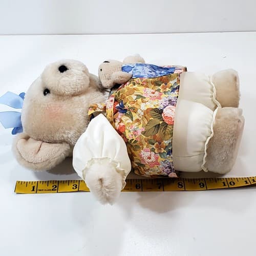 Vintage Hallmark Chrysantha Mom & Sweet Pea Teddy Bear Plush Stuffed Animal - Thumbnail 12