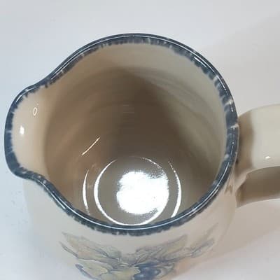 Vintage Home & Garden Party Ltd Stoneware 2003 Fruit Grapes Pears Creamer - Thumbnail 2