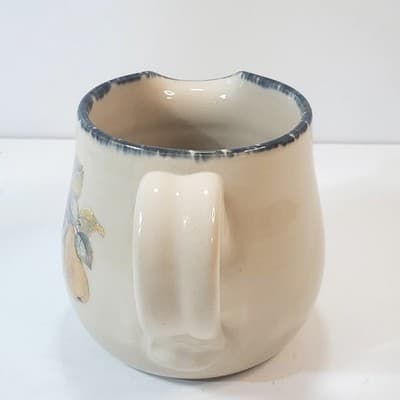 Vintage Home & Garden Party Ltd Stoneware 2003 Fruit Grapes Pears Creamer - Thumbnail 5