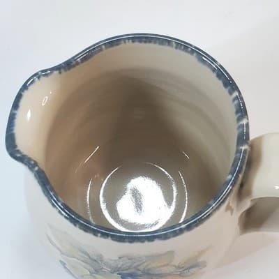 Vintage Home & Garden Party Ltd Stoneware 2003 Fruit Grapes Pears Creamer - Thumbnail 7