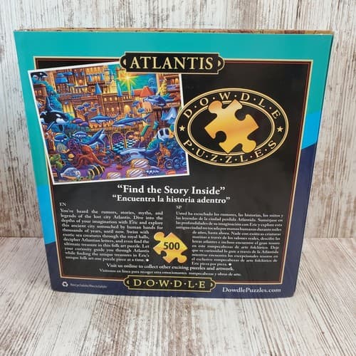 Eric Dowdle ATLANTIS 500 Piece Puzzle Folk Art 16 × 20 Made in USA New - Thumbnail 4