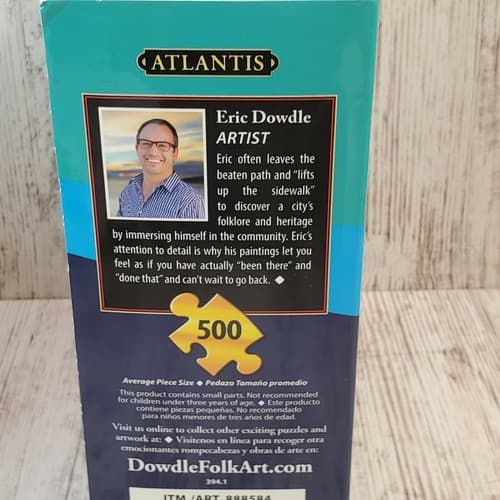 Eric Dowdle ATLANTIS 500 Piece Puzzle Folk Art 16 × 20 Made in USA New - Thumbnail 3