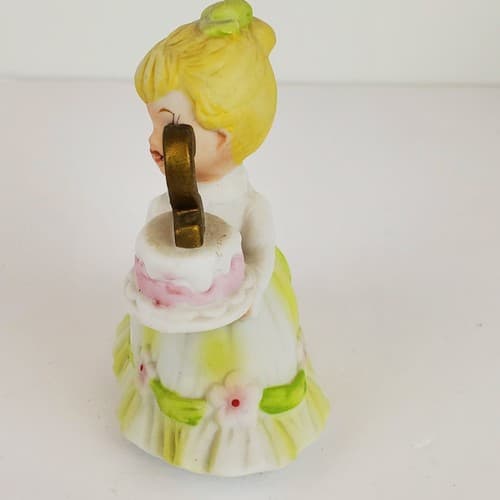 Vtg Lefton Birthday Girl Figurine with Cake Age 2 Blonde 2nd Birthday # 549-2 - Thumbnail 4