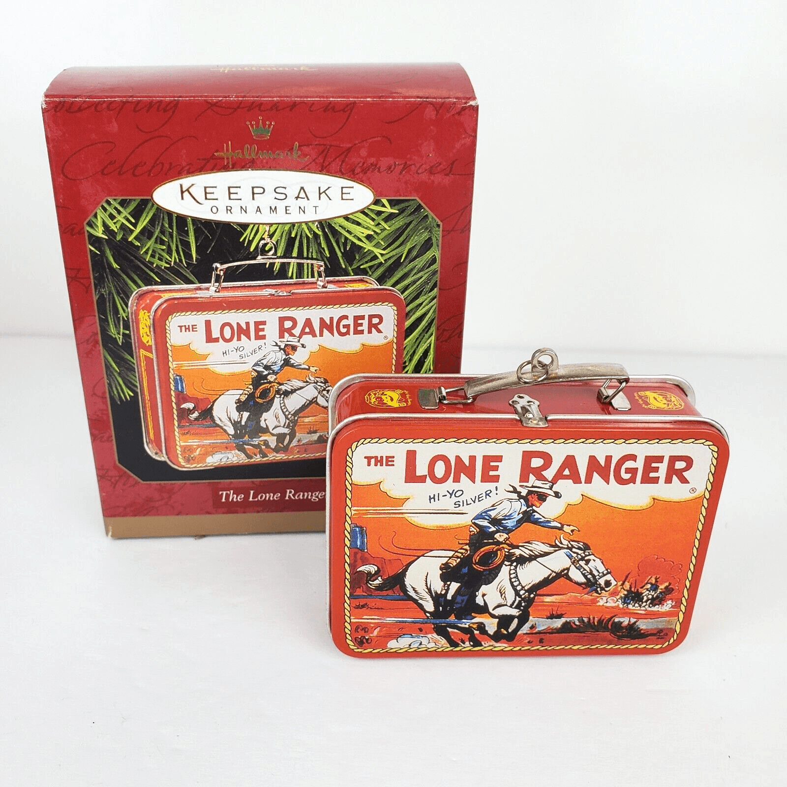 Hallmark The Lone Ranger Lunchbox Metal Keepsake Ornament in Original box 1997
