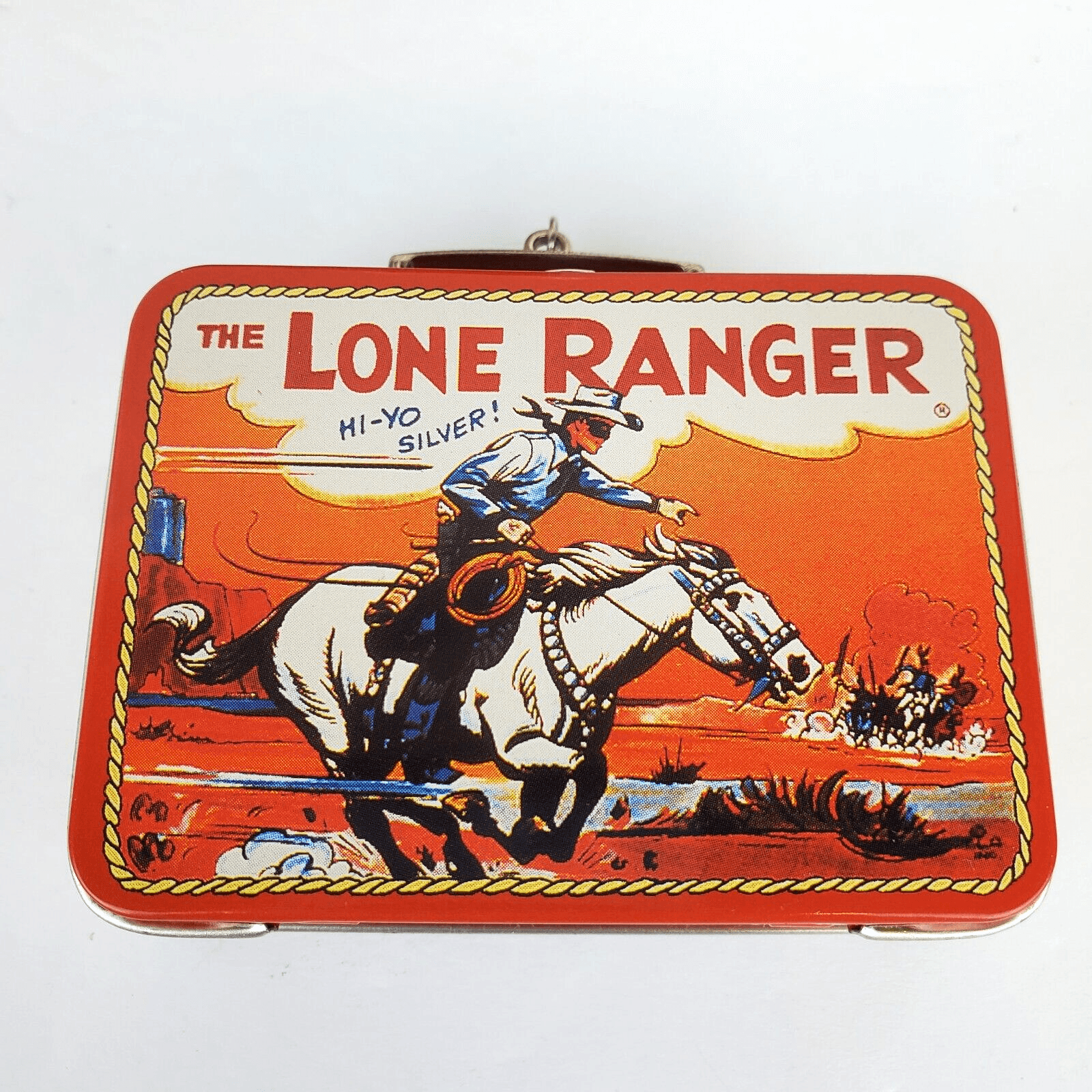 Hallmark The Lone Ranger Lunchbox Metal Keepsake Ornament in Original box 1997 - Thumbnail 4