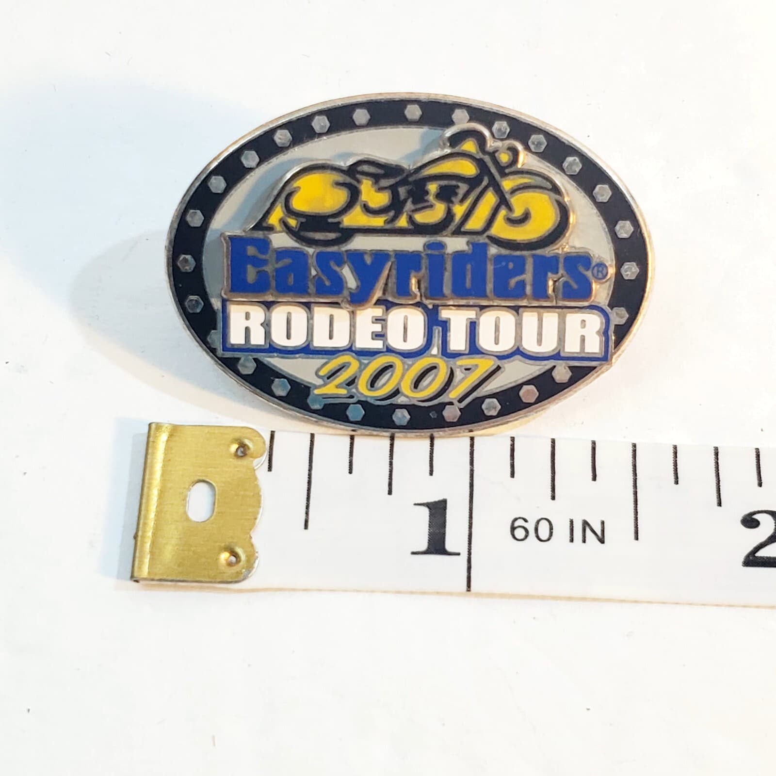 2007 Easyriders Rodeo Tour Bike Show Motorcycle Biker Metal Enamel 3D Tack Pin - Thumbnail 3