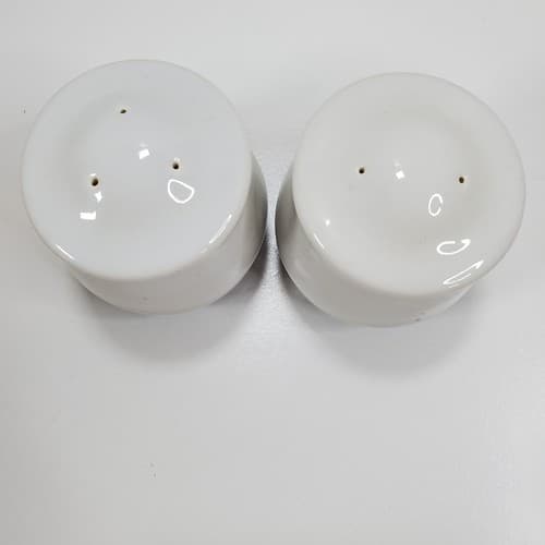 Vintage Pfaltzgraff Sky Salt & Pepper Shakers Mid Century Mod Blue White #024 - Thumbnail 2