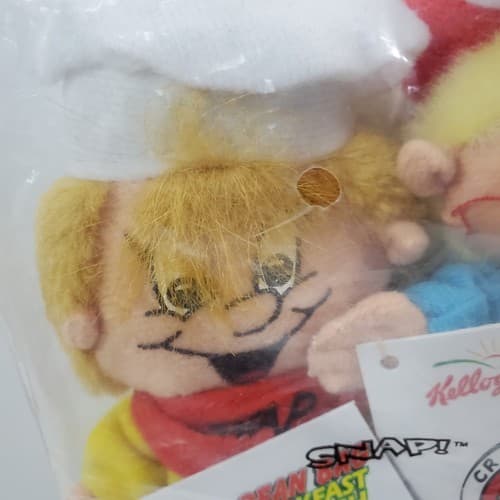 Vtg 1997 Kellogg's Bean Bag Breakfast Bunch Snap / Crackle / Pop Plush Toys - Thumbnail 2