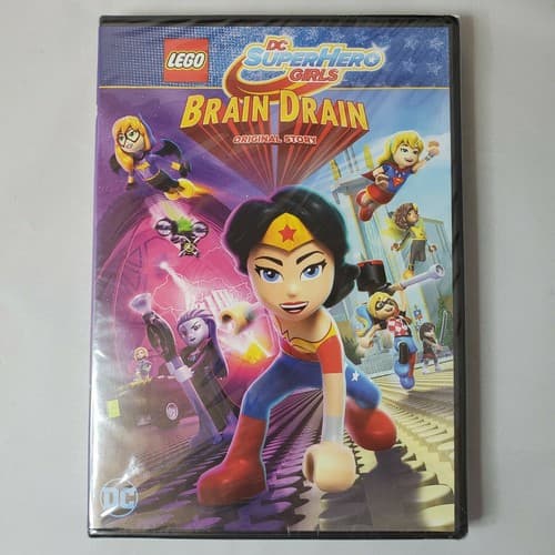 Lego DC SuperHero Girls : Brain Drain Original Story DVD, 2017 NEW Sealed
