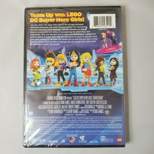 Lego DC SuperHero Girls : Brain Drain Original Story DVD, 2017 NEW Sealed - Thumbnail 2