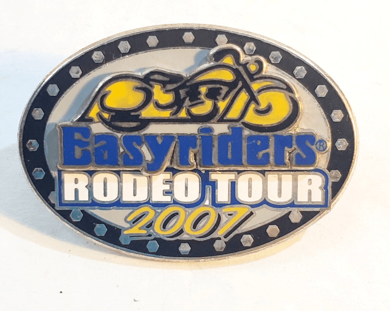 2007 Easyriders Rodeo Tour Bike Show Motorcycle Biker Metal Enamel 3D Tack Pin
