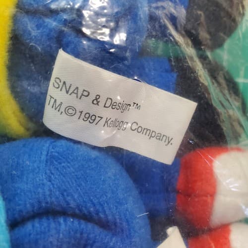 Vtg 1997 Kellogg's Bean Bag Breakfast Bunch Snap / Crackle / Pop Plush Toys - Thumbnail 7