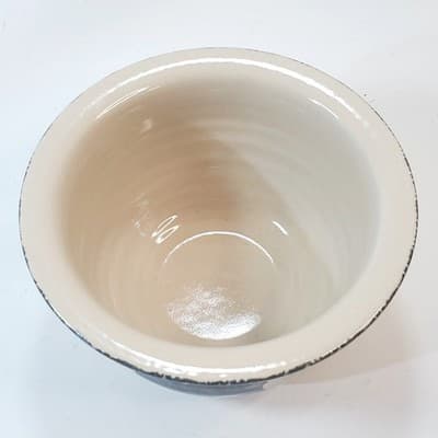 Vtg 2003 Home & Garden Party Ltd Stoneware Soup Cereal Bowl Sponge Bear Design - Thumbnail 3
