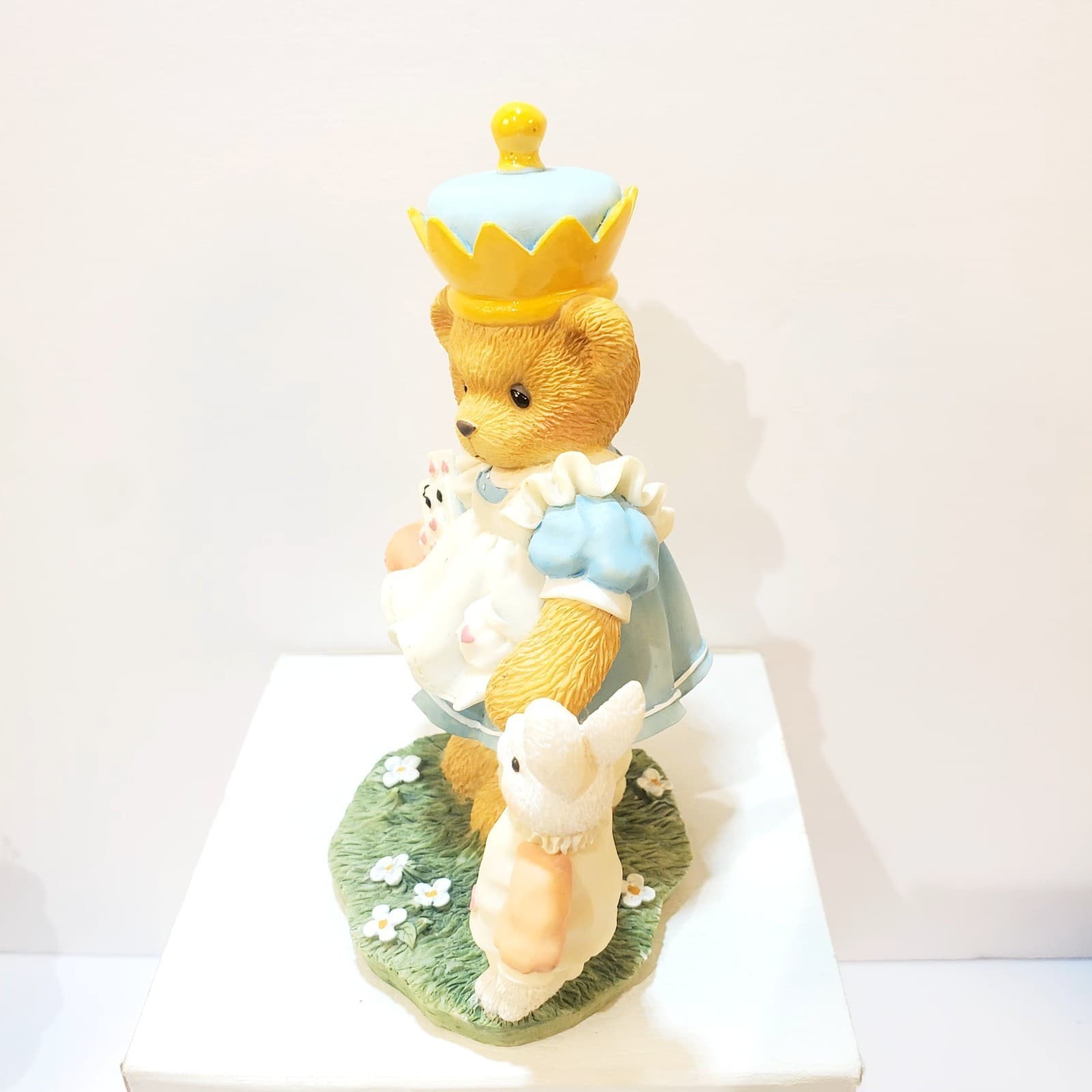 Vintage 1997 Cherished Teddies Alicia Through The Looking Glass See You Figurine - Thumbnail 4