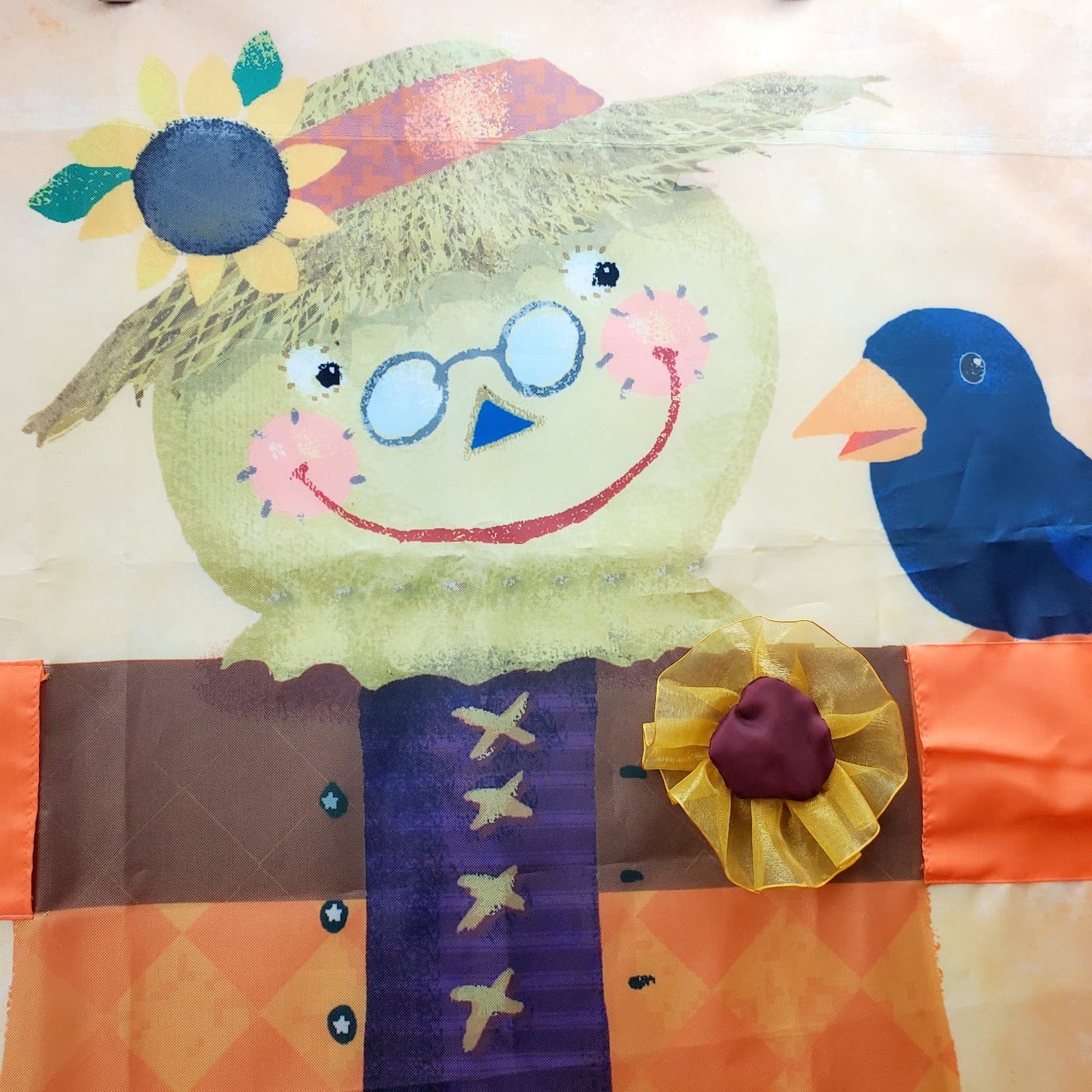 NCE Joseph Stokes Polyester Scarecrow Crows Outdoor Flag Banner 28.5” X 39.5” - Thumbnail 2