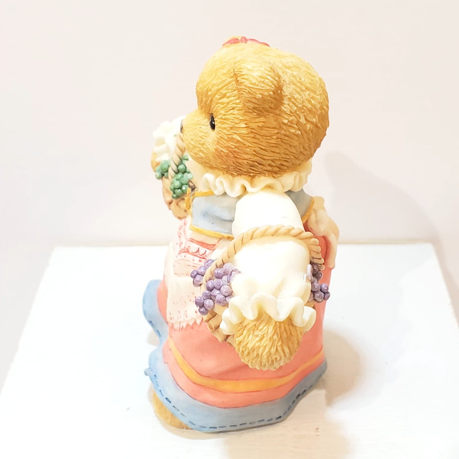 Vtg 1997 Cherished Teddies Sophia From Italy Grapes On Vine Friendship Figurine - Thumbnail 4