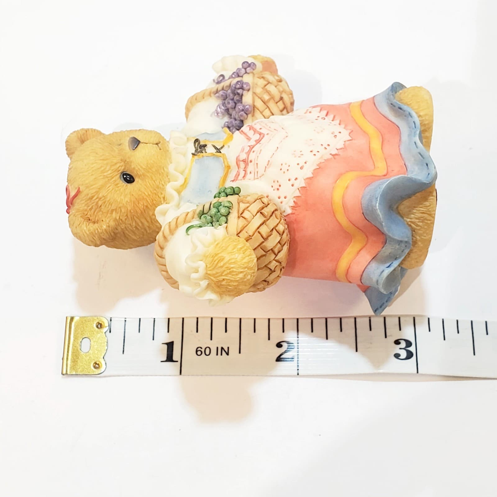 Vtg 1997 Cherished Teddies Sophia From Italy Grapes On Vine Friendship Figurine - Thumbnail 6