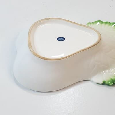 Vintage Celery Bok Choy Shaped Ceramic Bowl Dish Vegetable Decor Made In Japan - Thumbnail 7