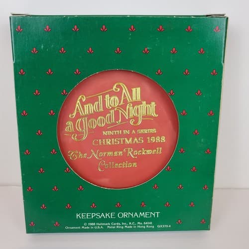 Vintage Hallmark Norman Rockwell Cameo Series Christmas Ornament 1988 Santa - Thumbnail 2