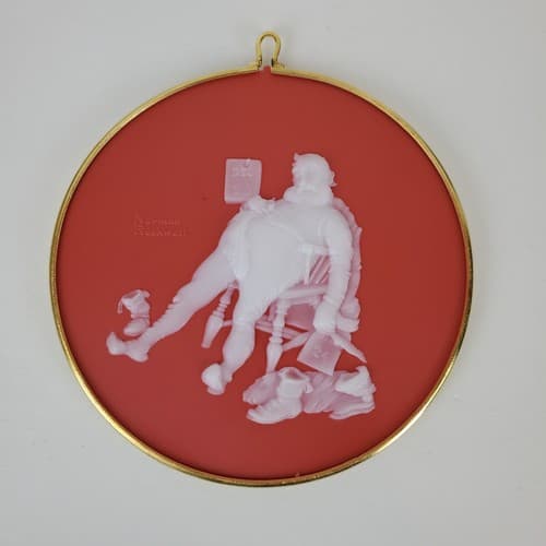 Vintage Hallmark Norman Rockwell Cameo Series Christmas Ornament 1988 Santa - Thumbnail 3
