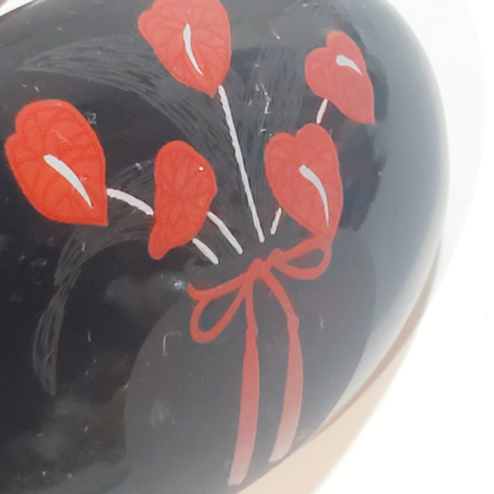 Otagiri Authurium Ceramic Trinket Box Designed by Curtis-Swann Inc Japan - Thumbnail 6