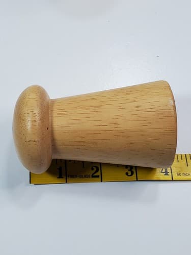 Vintage Wood Wooden Salt & Pepper Shaker Set Mushroom Shape Danish Modern MCM - Thumbnail 6